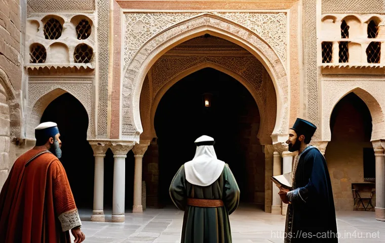 가톨릭과 유대교의 역사적 관계 - **Modern Interfaith Dialogue for Peace**: A vibrant, contemporary photograph-style image of a divers...
